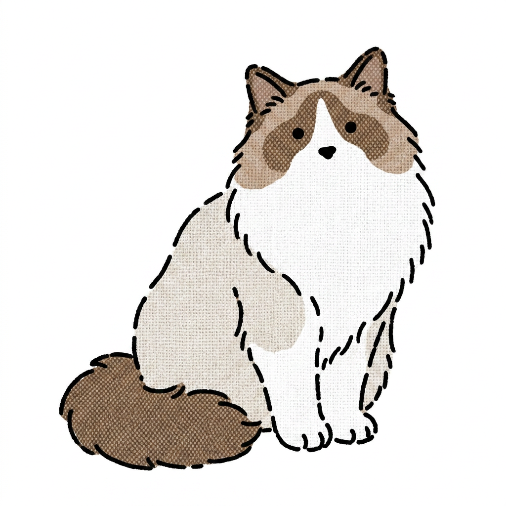 布偶猫 woven 手绘 avatar