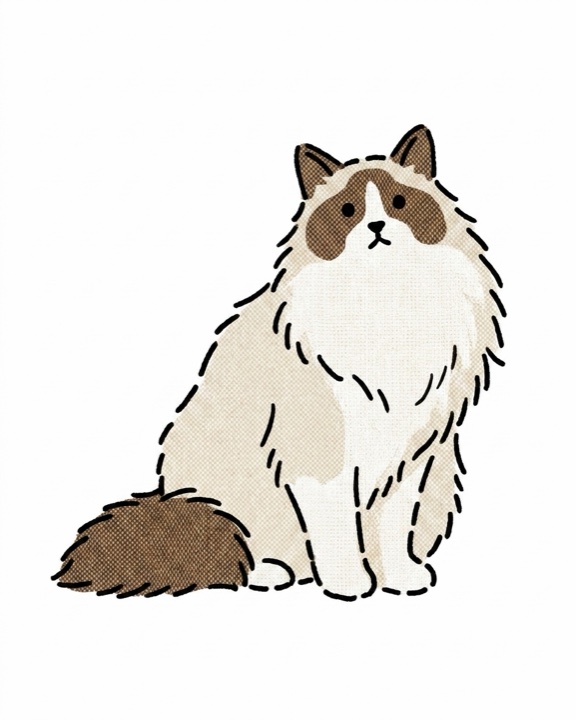 布偶猫织物手绘 avatar