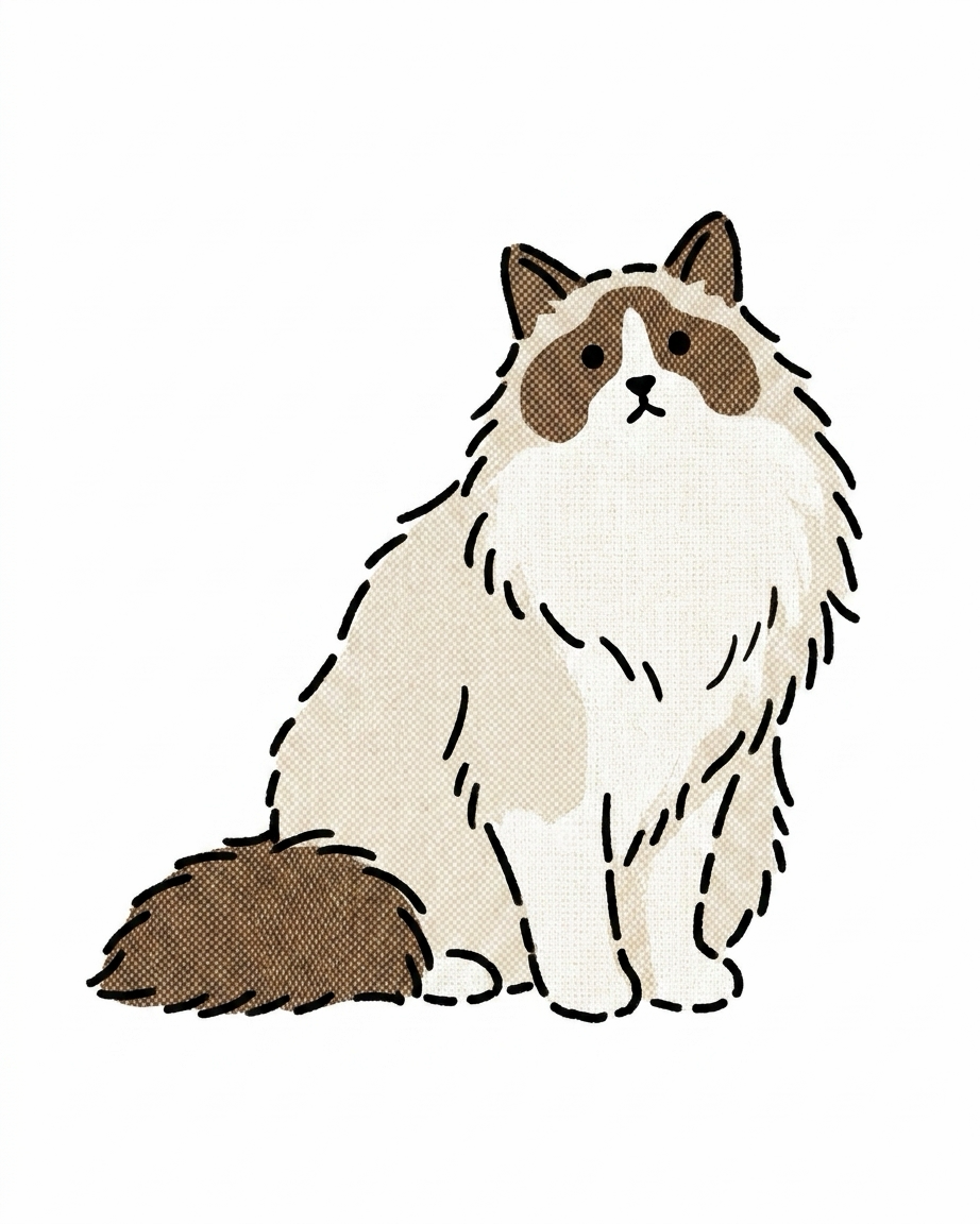 布偶猫织物手绘 avatar